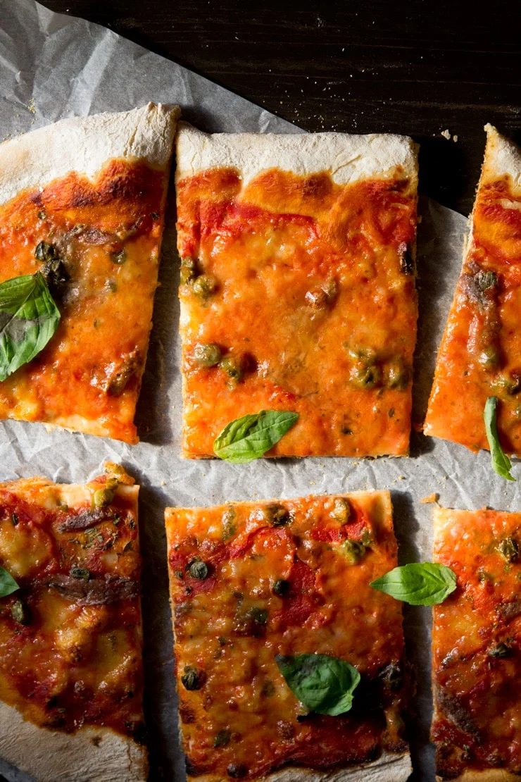 Anchovy Pizza and Capers, Pizza Napoli
