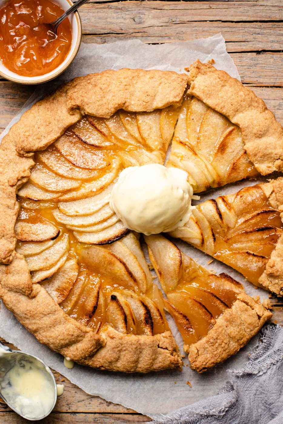 Apple Crostata and Apricot Jam