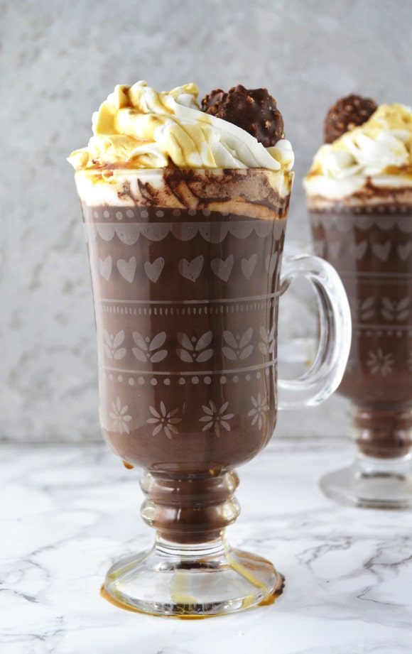 Baileys Hot Chocolate and Maple Whipped cream