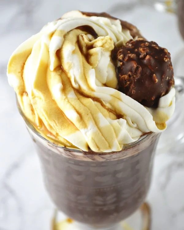 Baileys Hot Chocolate with Mayple Whipped Cream
