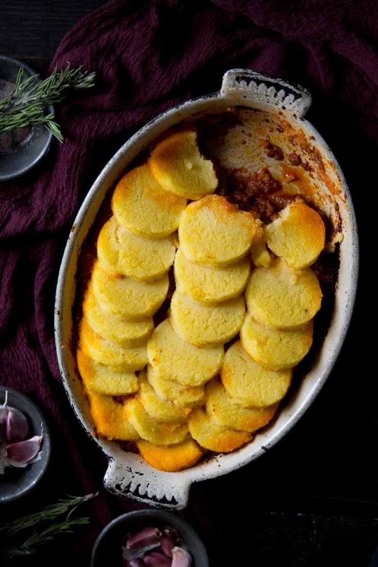 Baked Polenta, plus Beef and Sausage Ragu