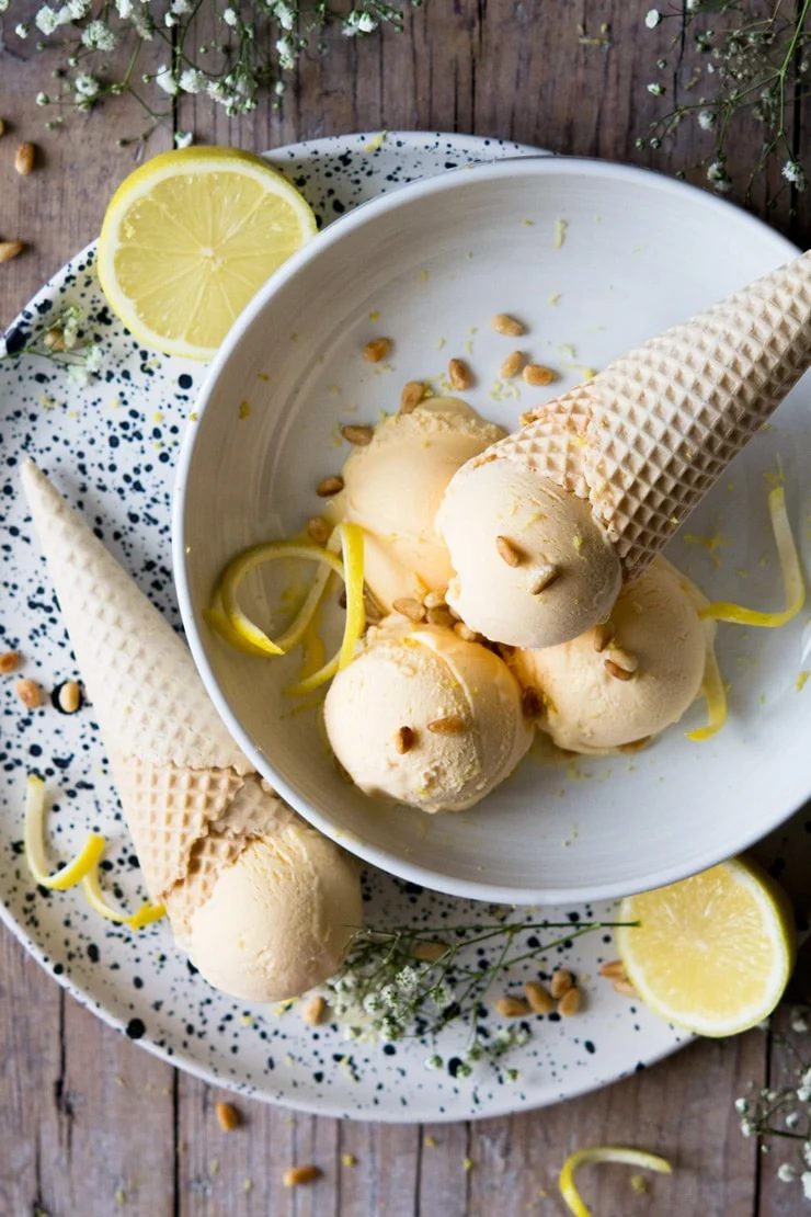 Italian Lemon Ice Cream, plus Limoncello