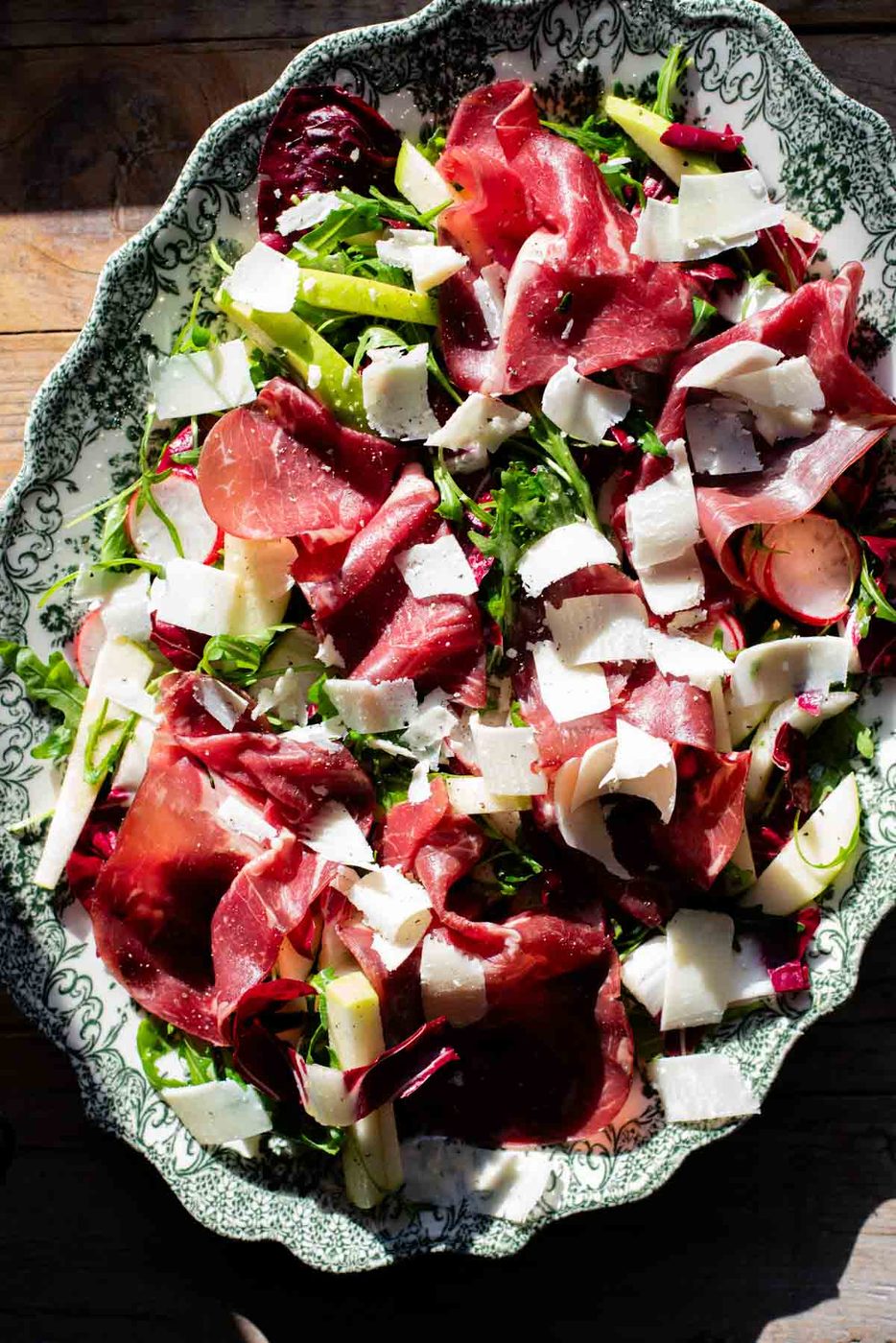 Bresaola Salad and Apple and Radicchio