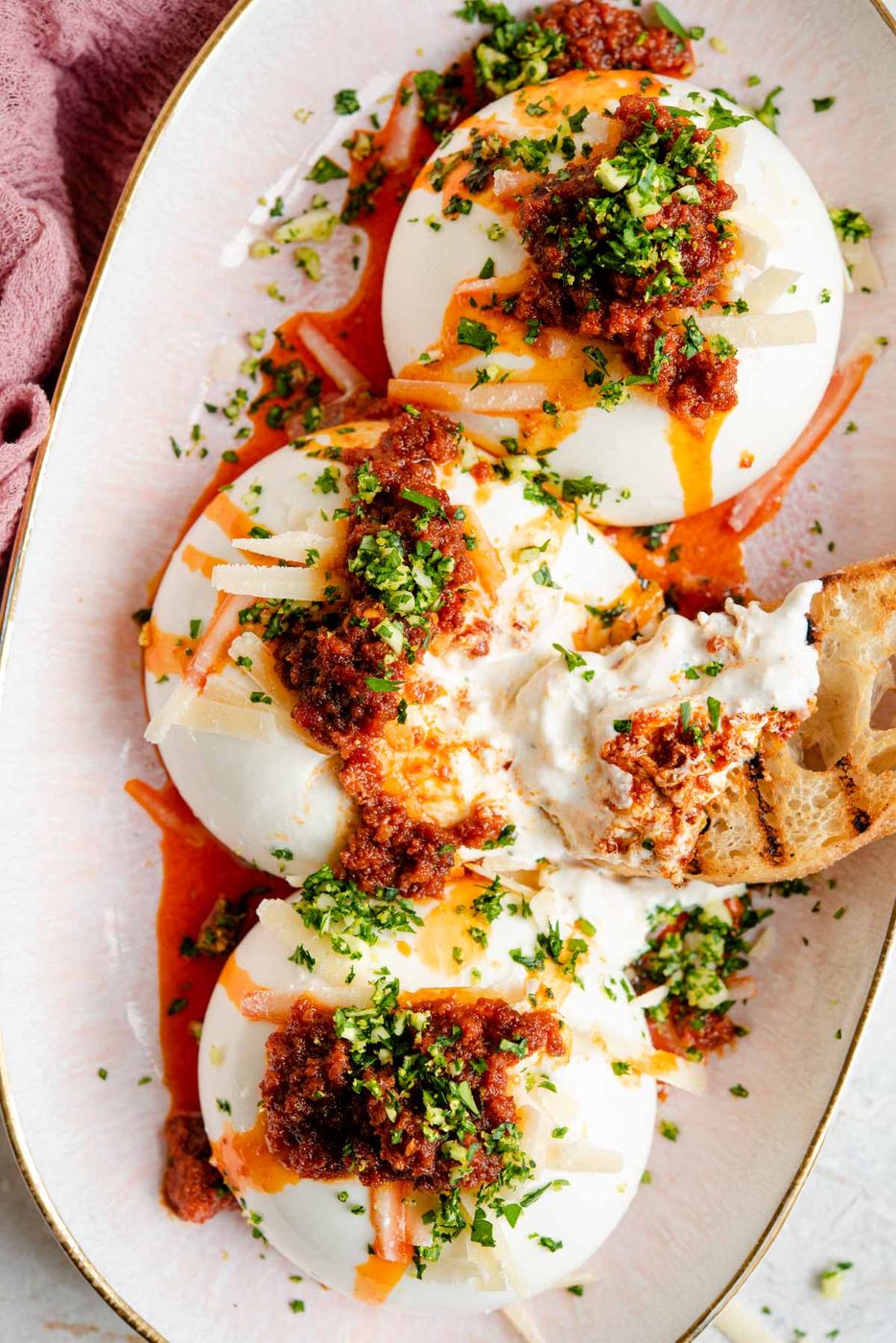 Burrata with Crispy 'Nduja & Gremolata