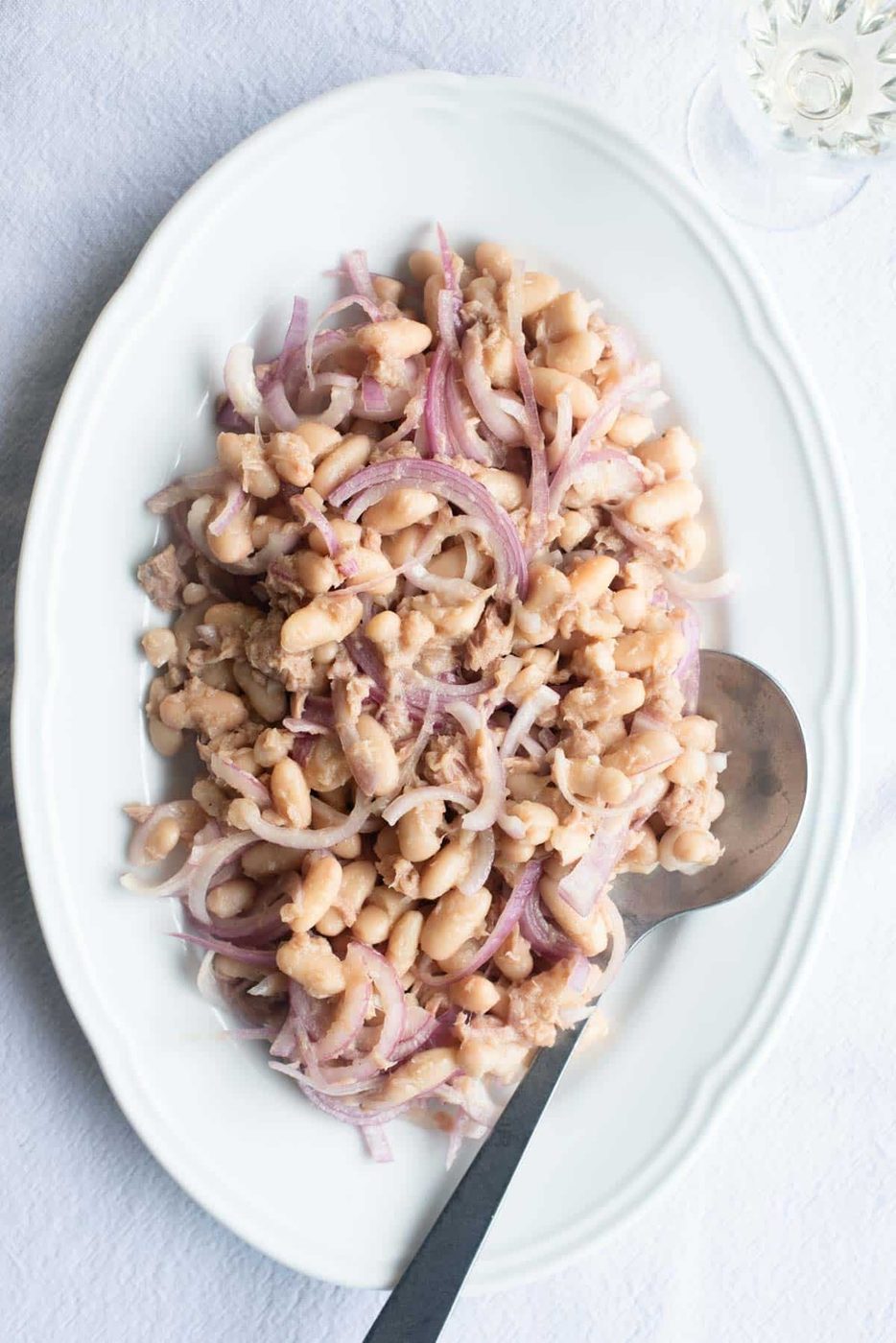 Cannellini Bean Salad and Tuna and Tropea Onions