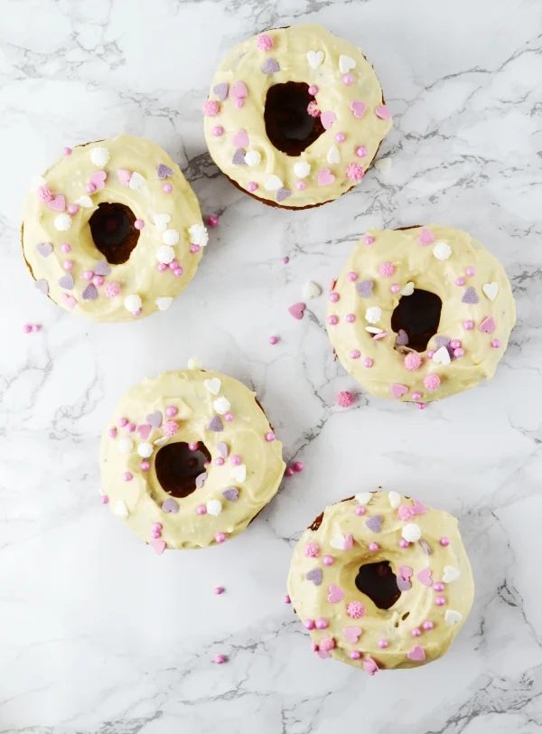 Carrot Cake Doughnuts, plus Maple Frosting