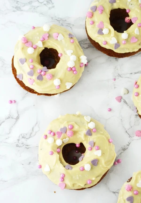 Carrot Cake Doughnuts, plus Maple Frosting