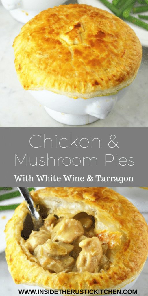 chicken and mushroom pies pin