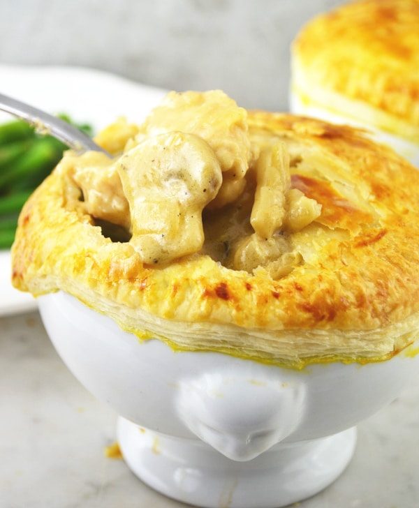 chicken and mushroom pies
