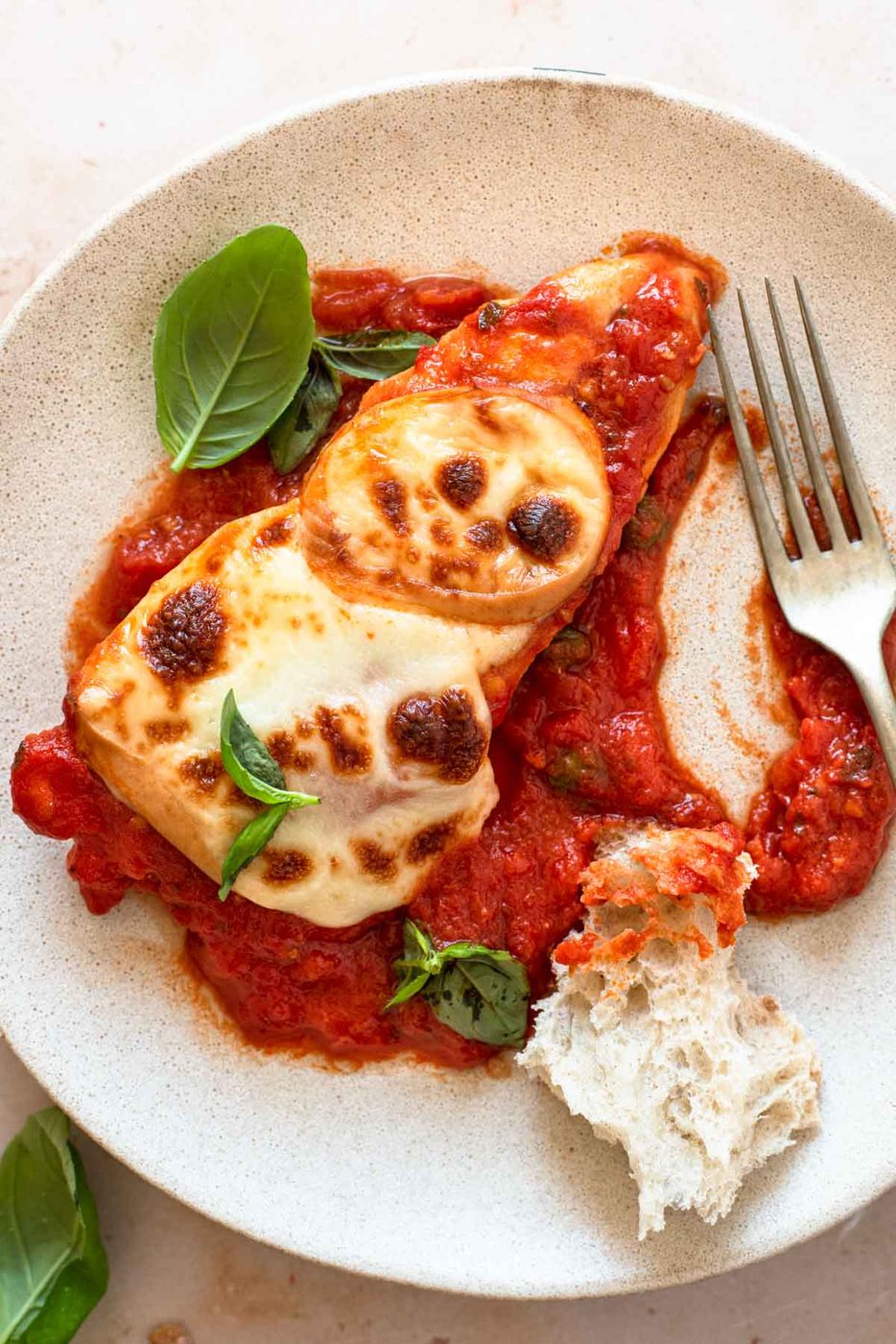 Chicken Pizzaiola and Smoked Scamorza Cheese
