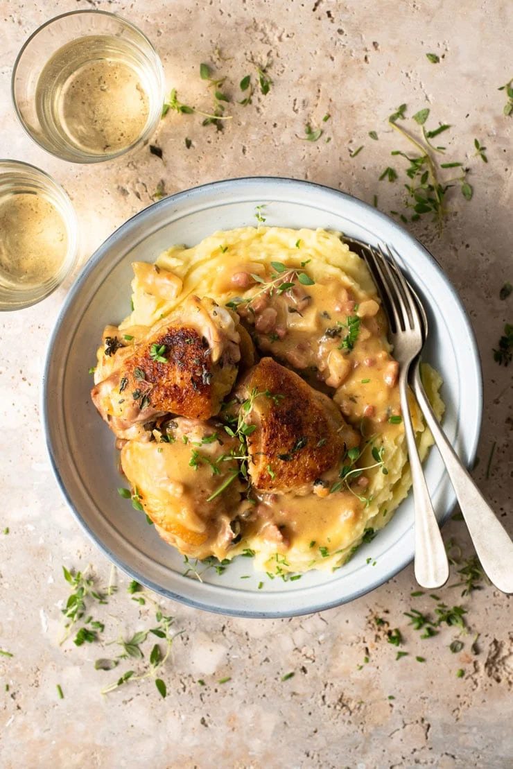 Creamy Tuscan Chicken and Garlic & Pancetta