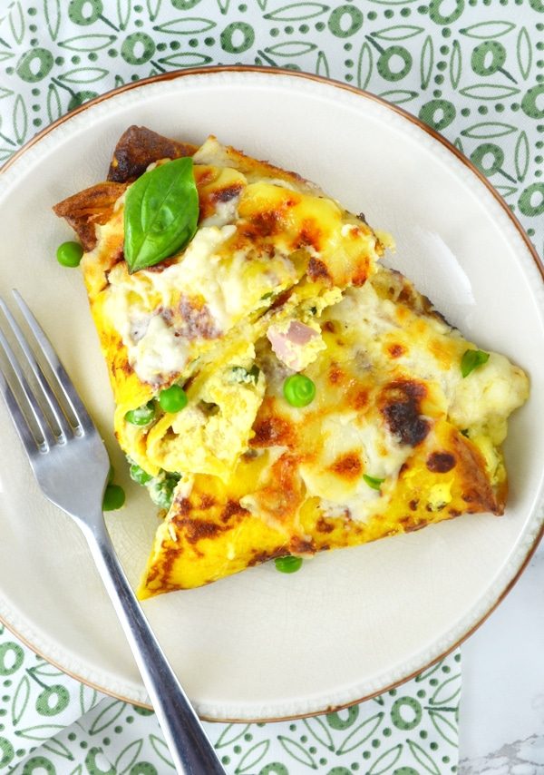 Crespelle – Savoury Crepes, plus Peas, Ham and Fontina Cheese