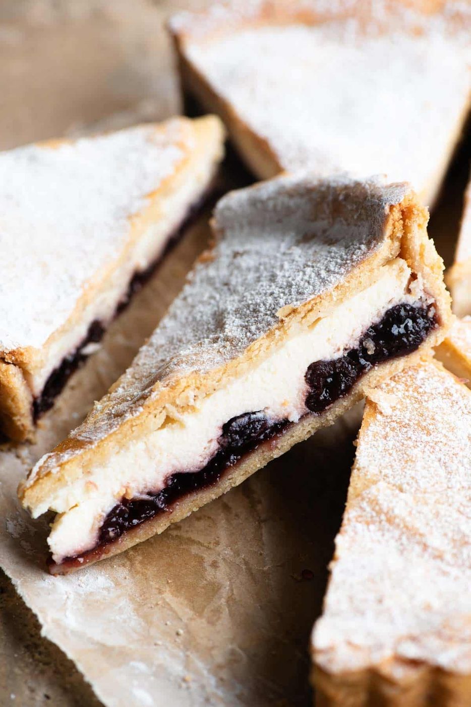 Crostata Ricotta e Visciole, Ricotta and Cherry Tart
