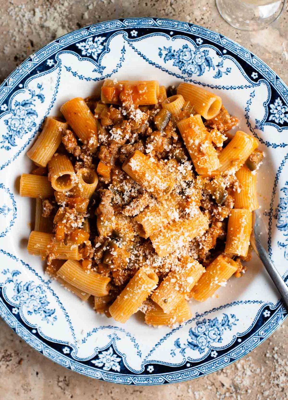 Eggplant and Sausage Ragu