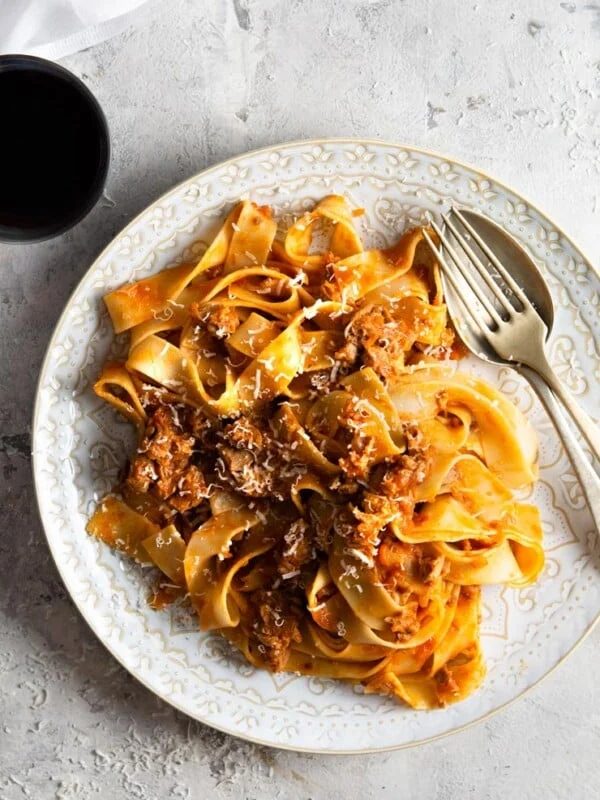 Eggplant and Sausage Ragu