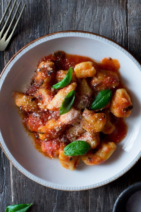 Gnocchi with fresh tomato sauce Vonfo