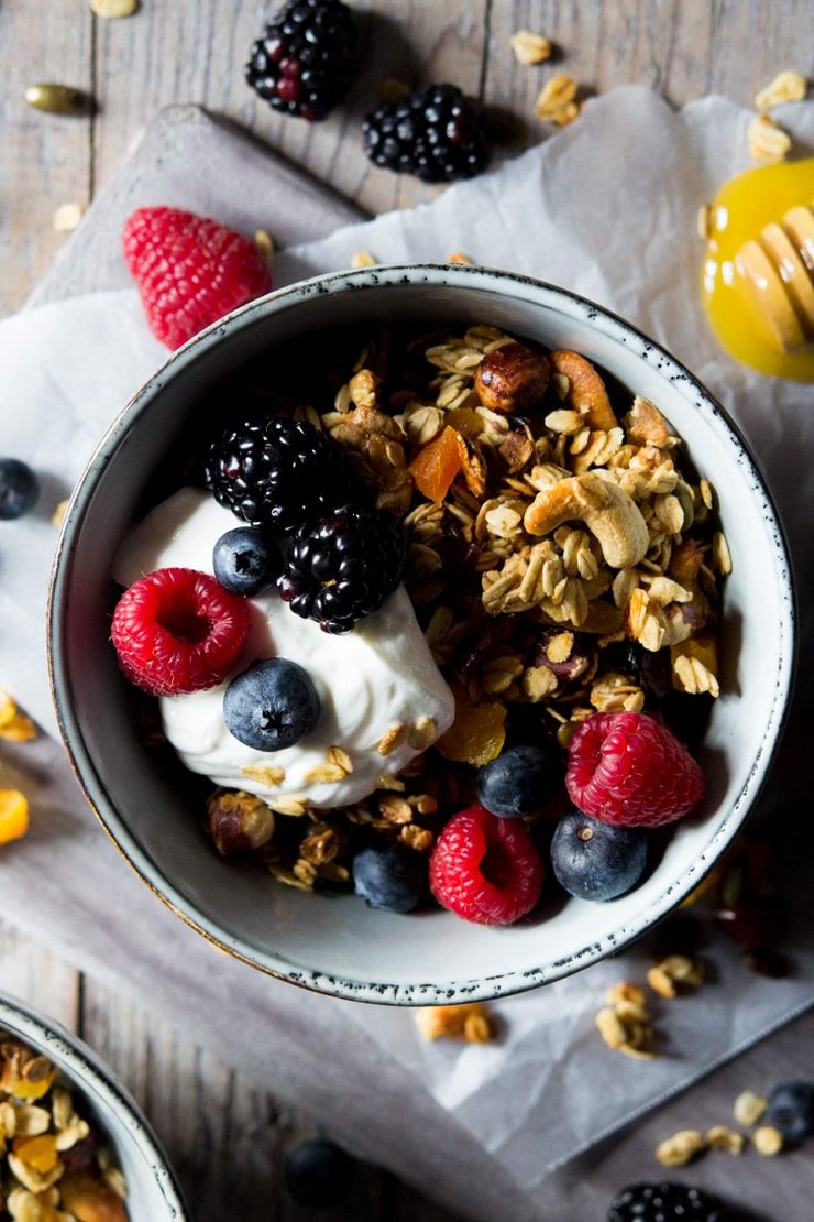 Healthy Granola and Honey And Nuts