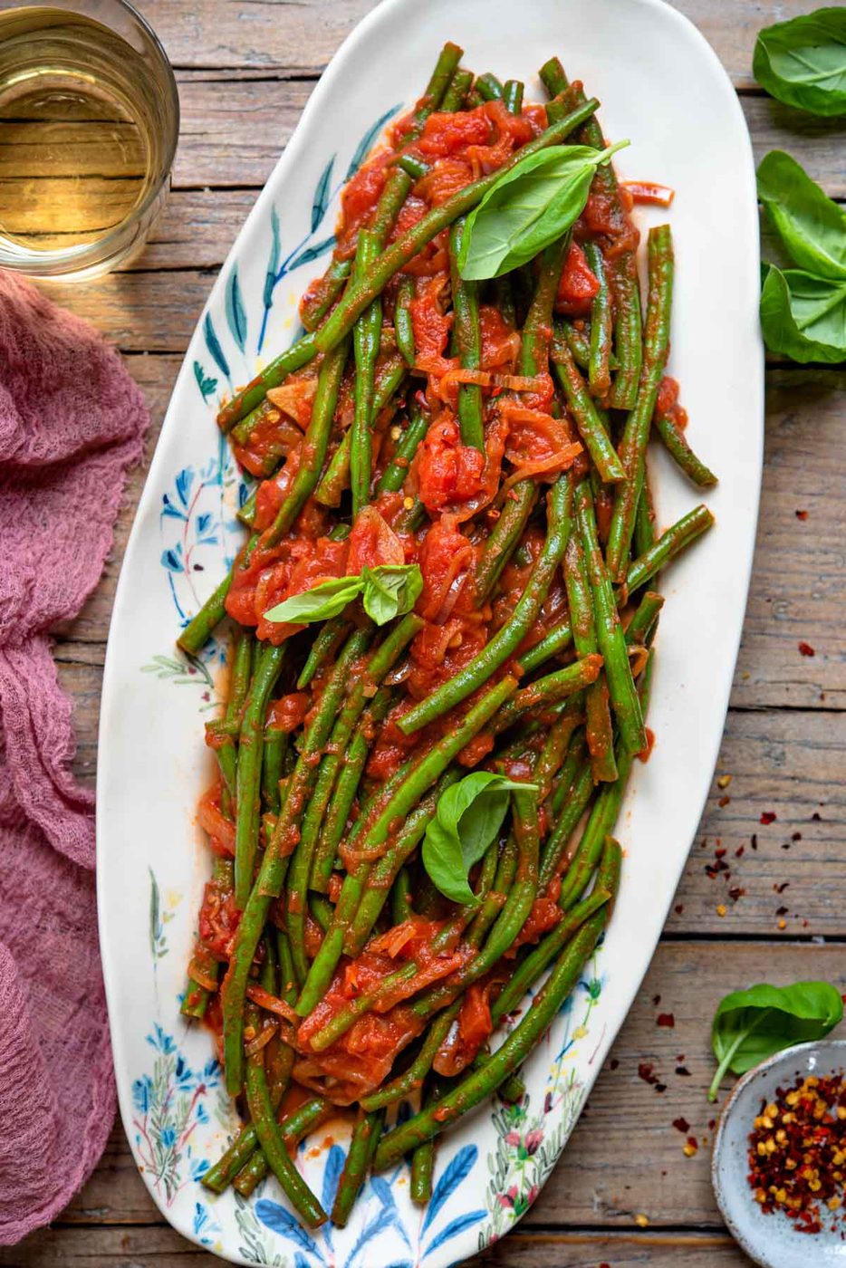 Italian Green Beans In Tomato Sauce