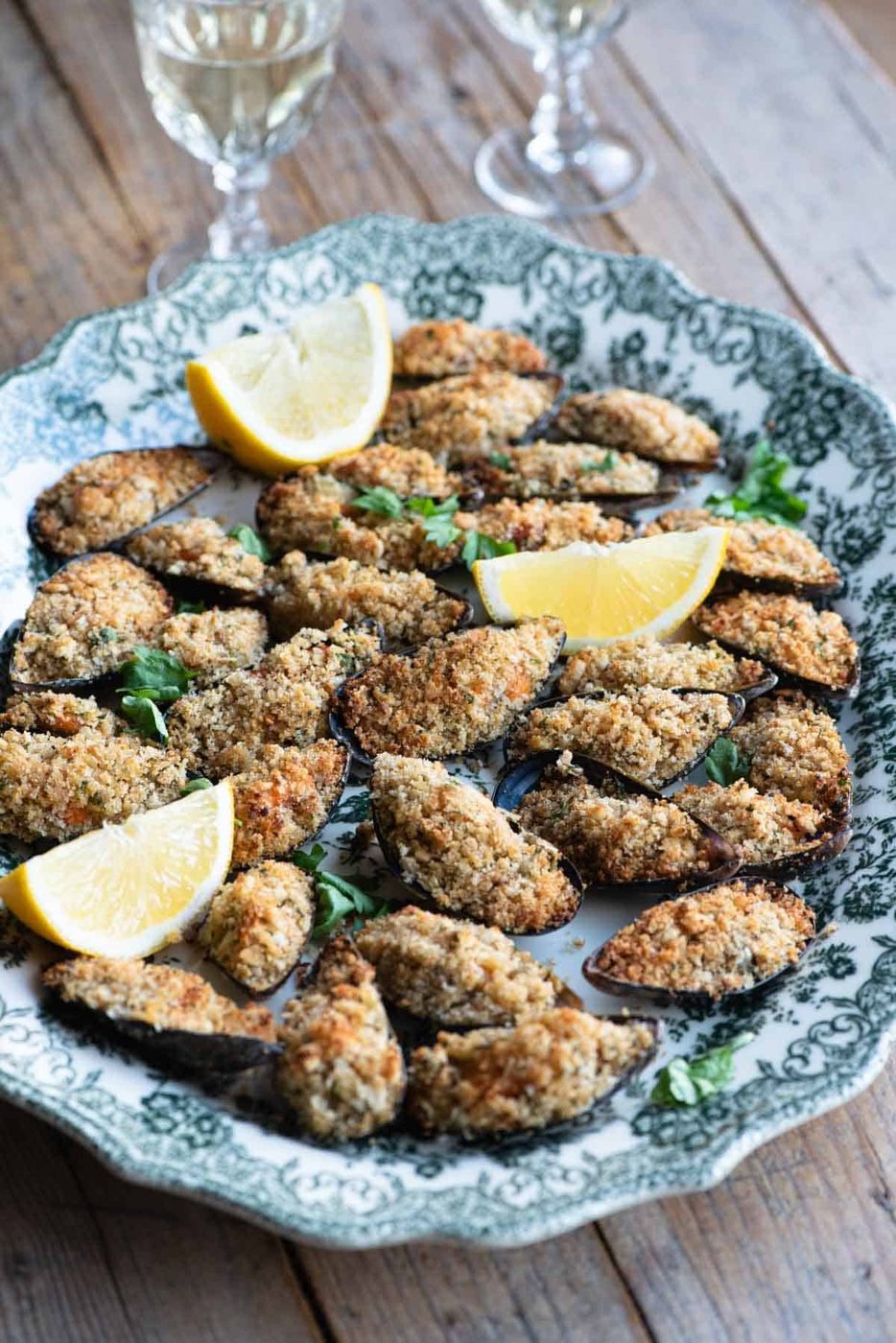 Italian Stuffed Mussels, Cozze Gratinate