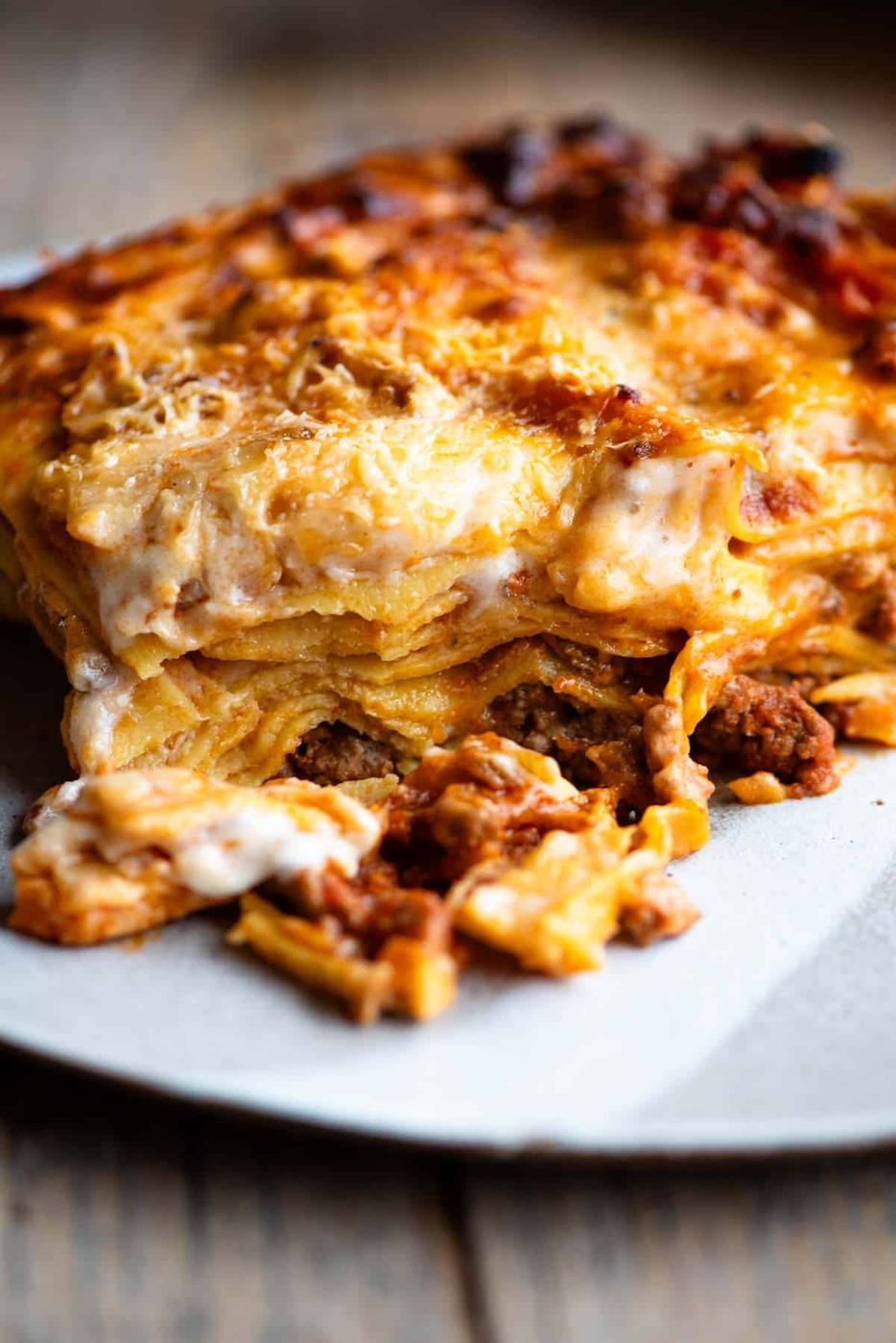 Italian Lamb Lasagna, plus Pecorino Bechamel