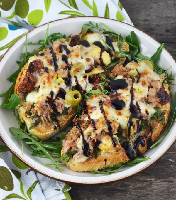 Mediterranean tuna melt