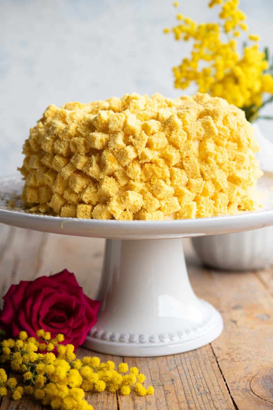 Italian Mimosa cake, Torta Mimosa