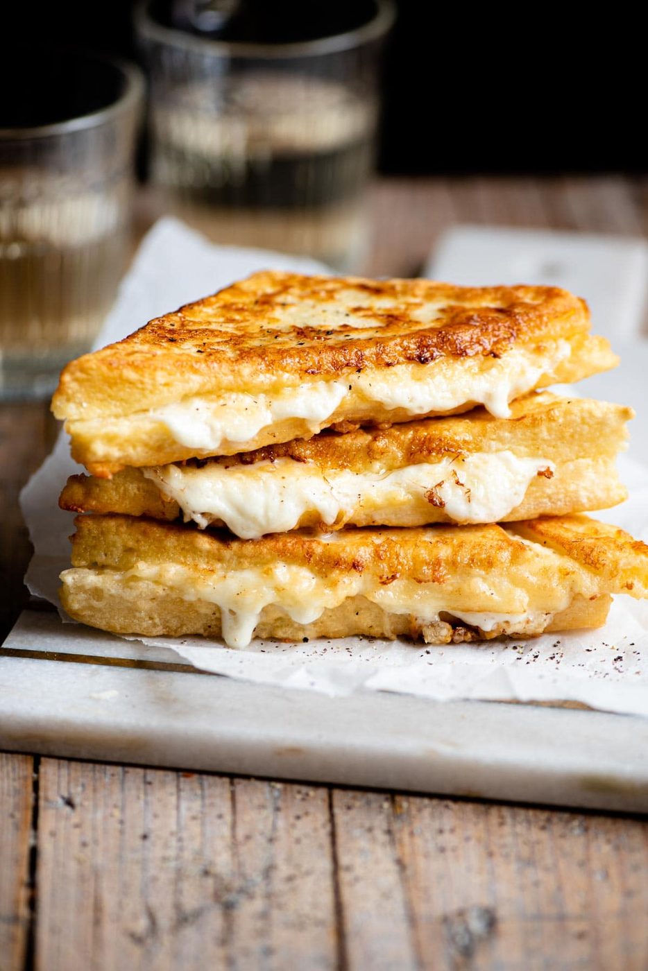 Mozzarella in Carrozza, Fried Mozzarella Sandwiches