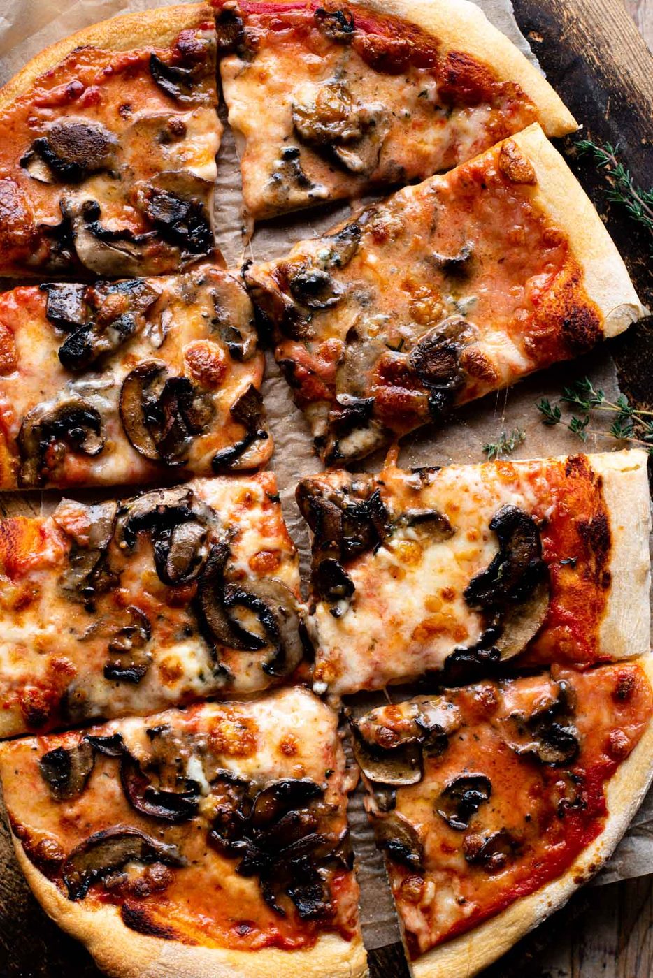 Taleggio Mushroom Pizza