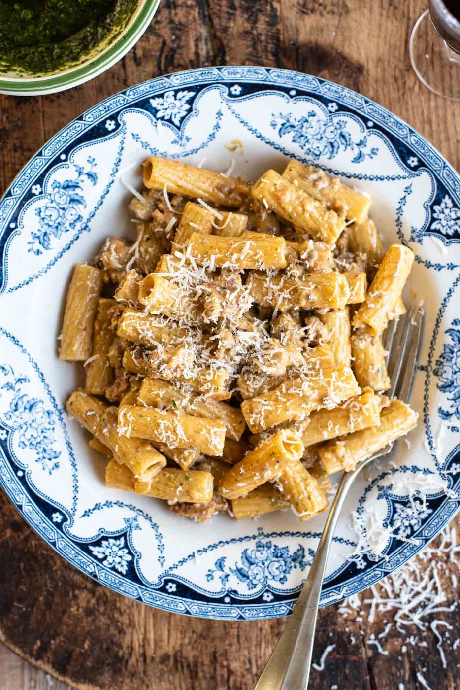 Pasta alla Montecarlo, Creamy Meat Sauce