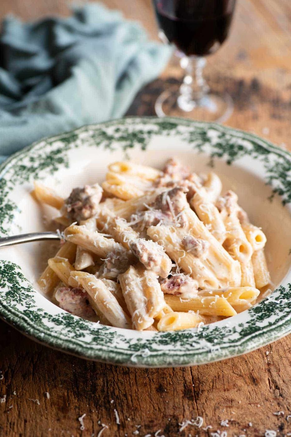 Pasta alla Norcina, Creamy Sausage and Truffle Pasta