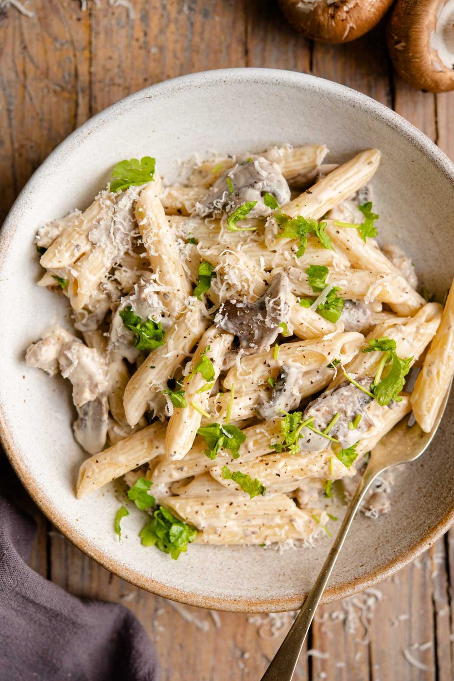 Pasta alla Boscaiola, Sausage and Mushroom