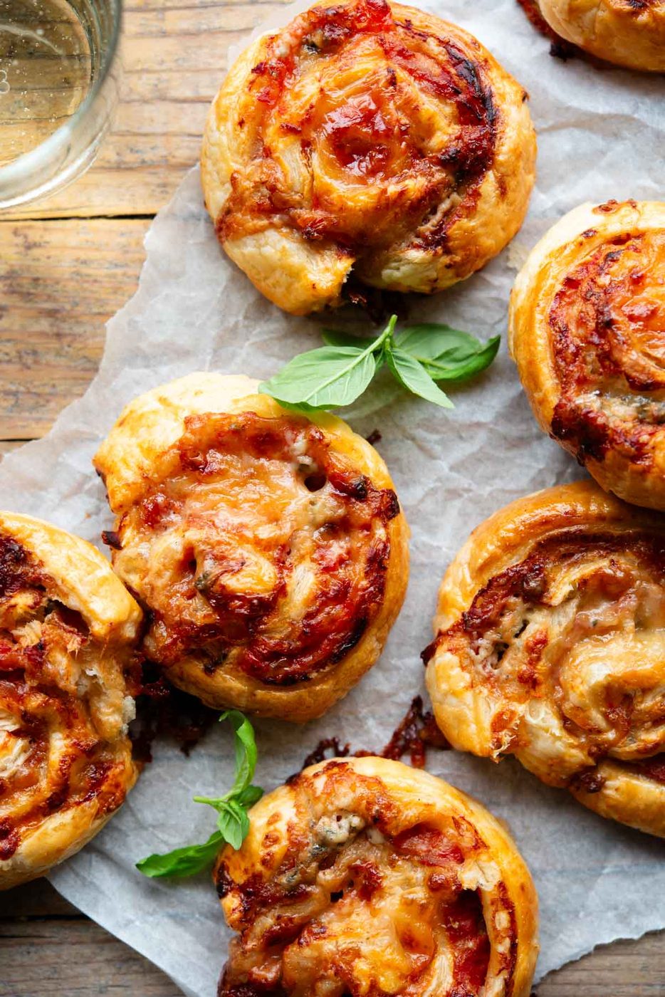 Pizza Pinwheels, plus Prosciutto and Gorgonzola