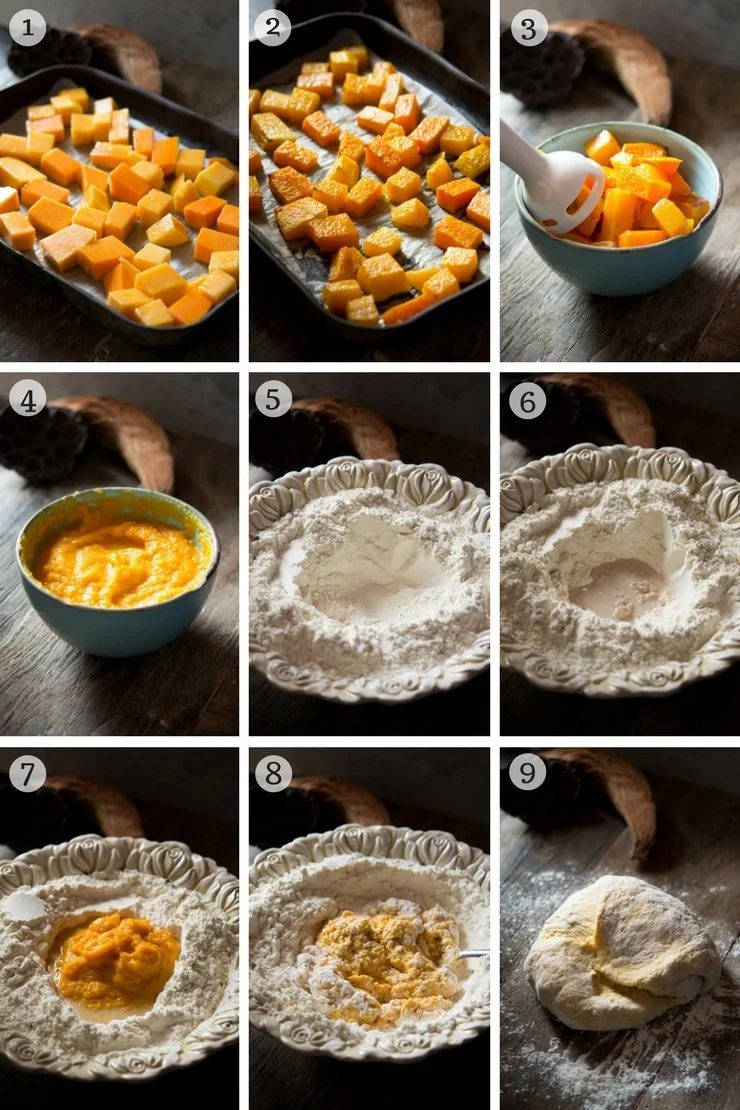 step by step photos on how to make pumpkin bread rolls