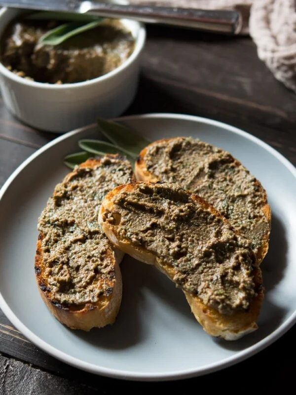 Spiced Red Onion Chutney Crostini, plus Gorgonzola