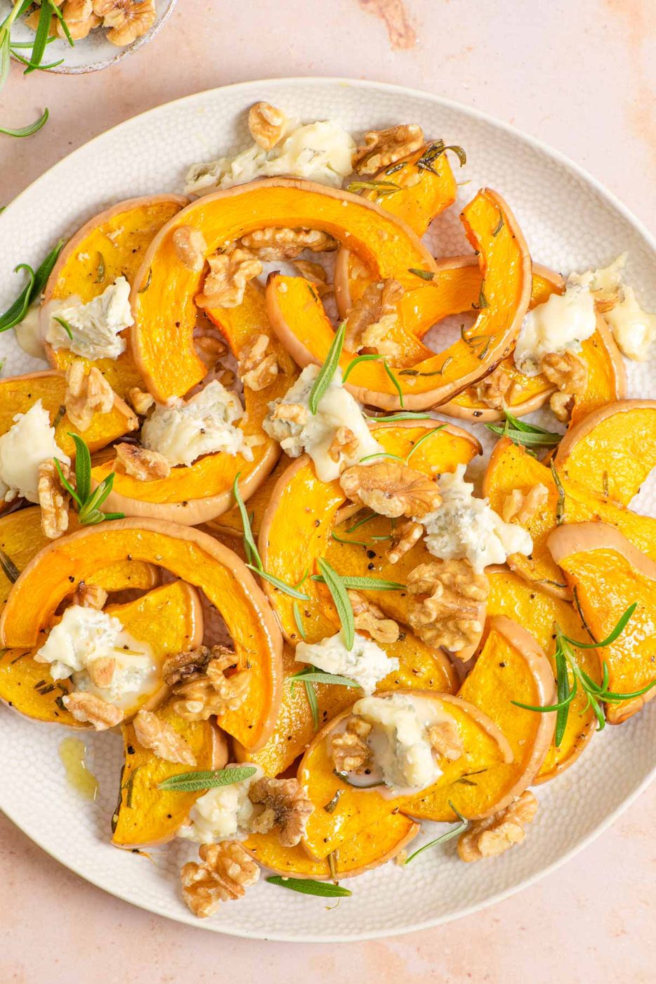 Roasted Butternut Squash and Gorgonzola & Walnuts