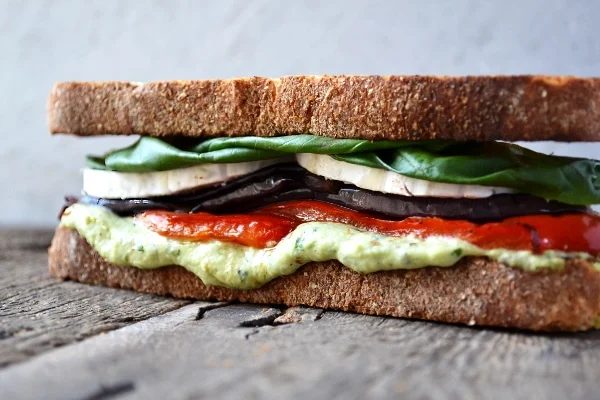 roasted veg sandwich