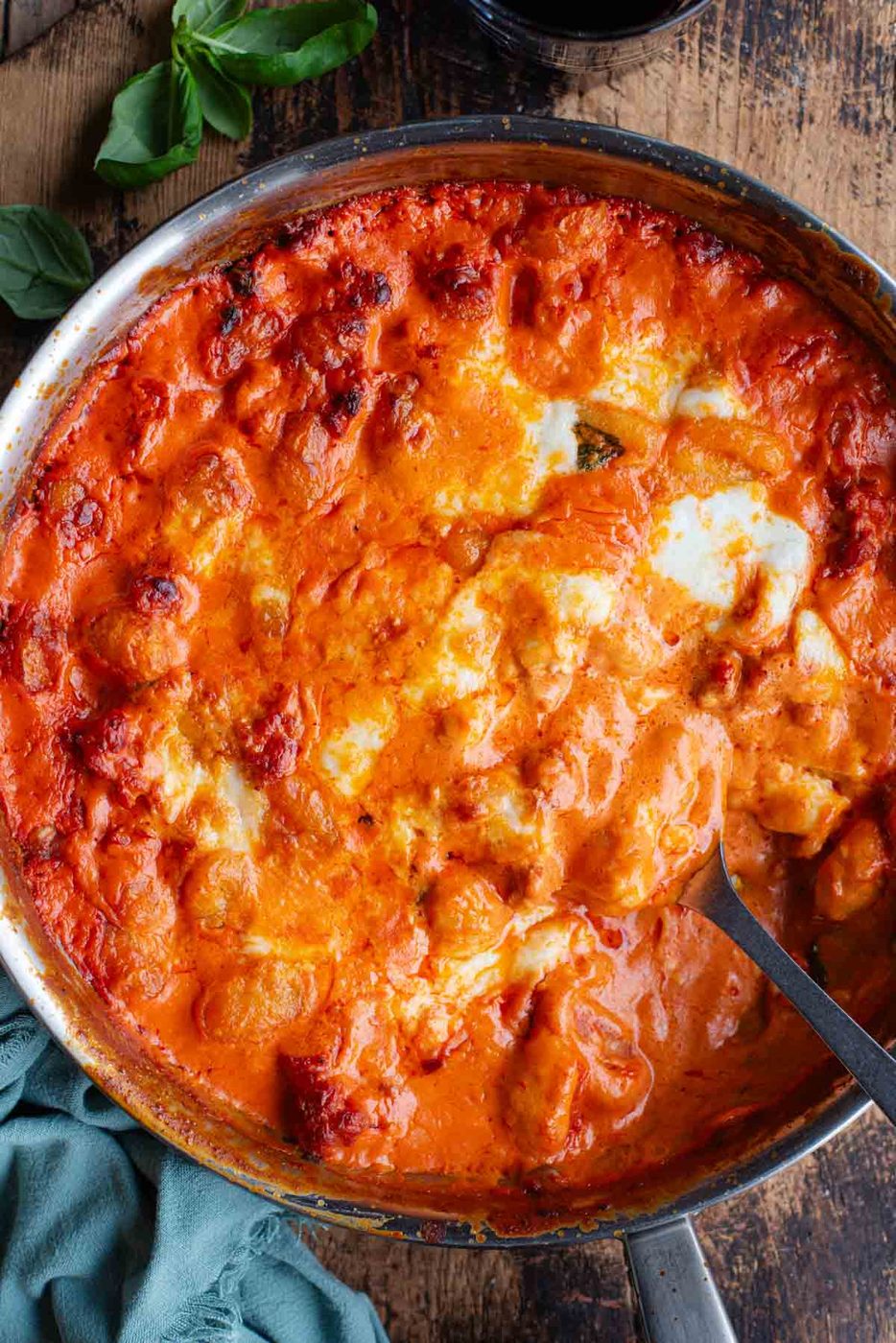 Spicy Sausage Baked Gnocchi