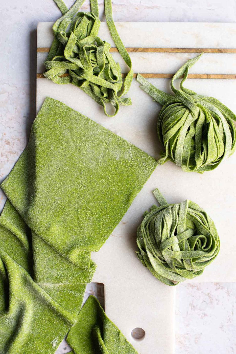Spinach Pasta Dough, 2 ingredient
