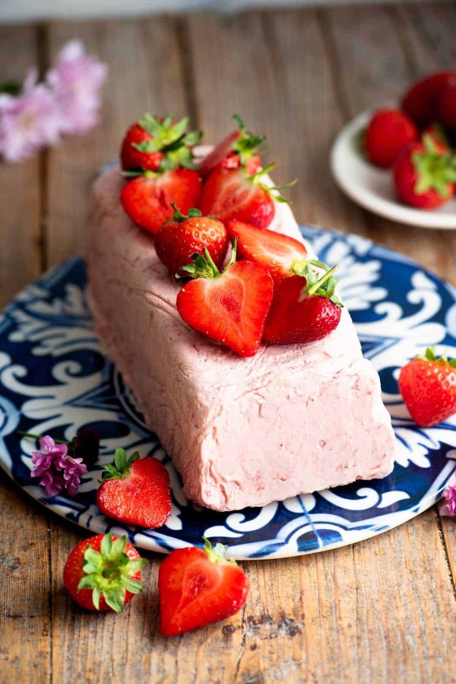 Strawberry Semifreddo, plus Strawberry Sauce