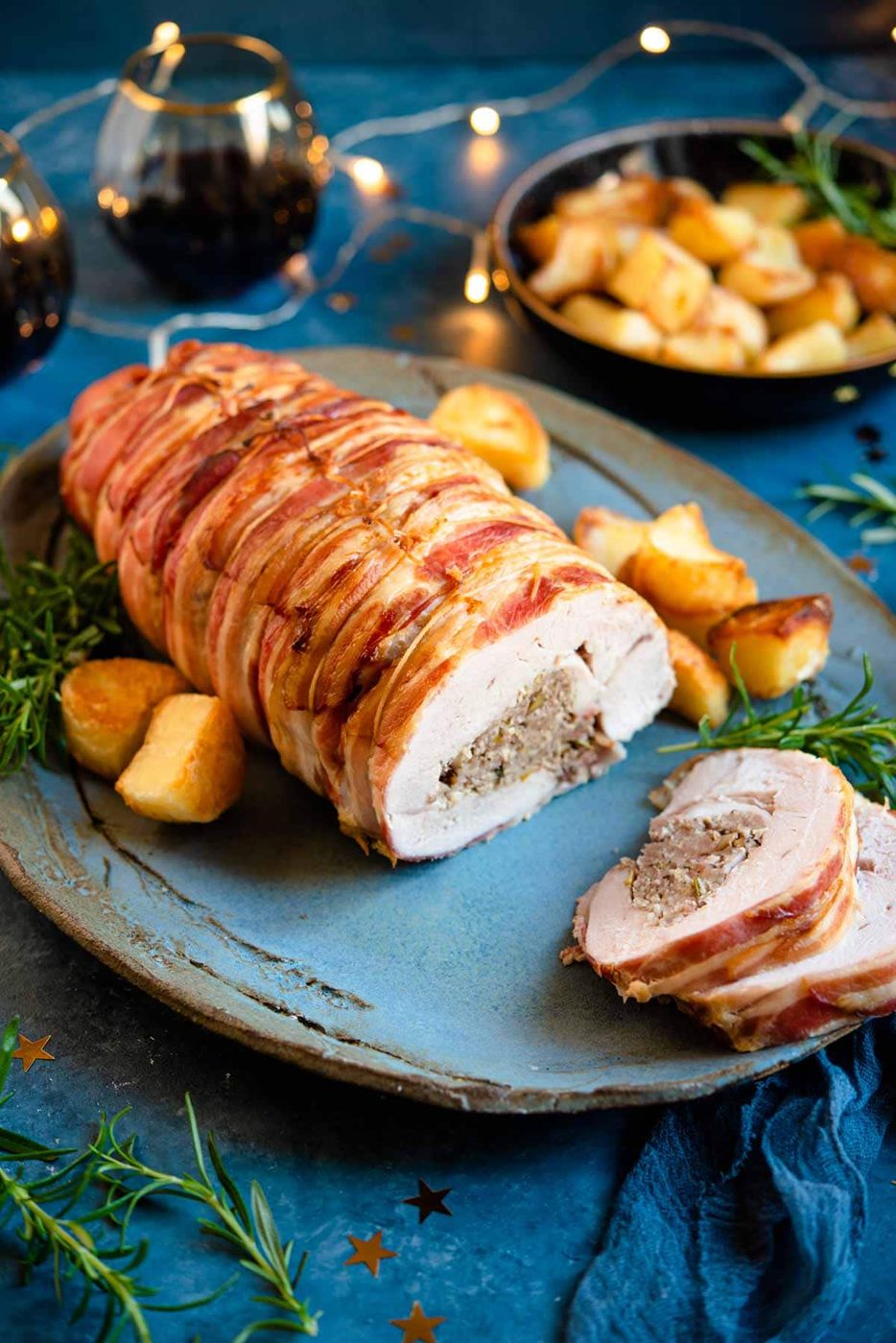 Sausage & Chestnut Stuffed Turkey Breast