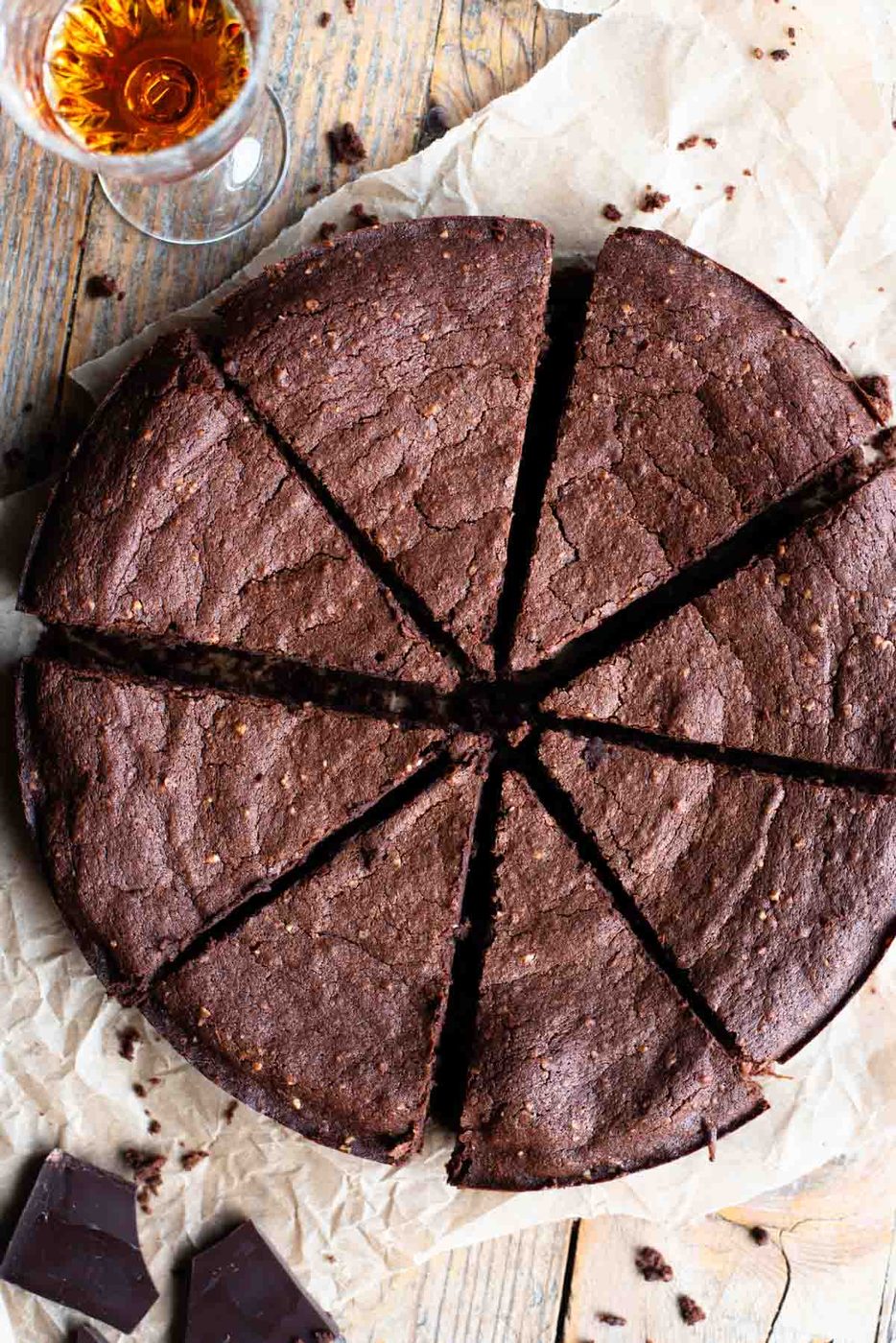 Torta Barozzi, Rich, Flourless Chocolate Cake