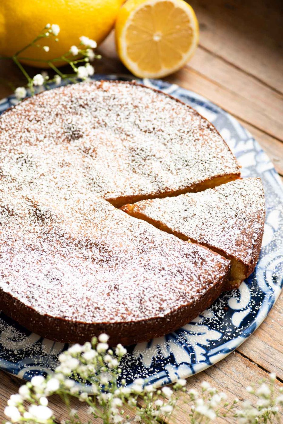 Torta Caprese Bianca, Lemon Caprese Cake