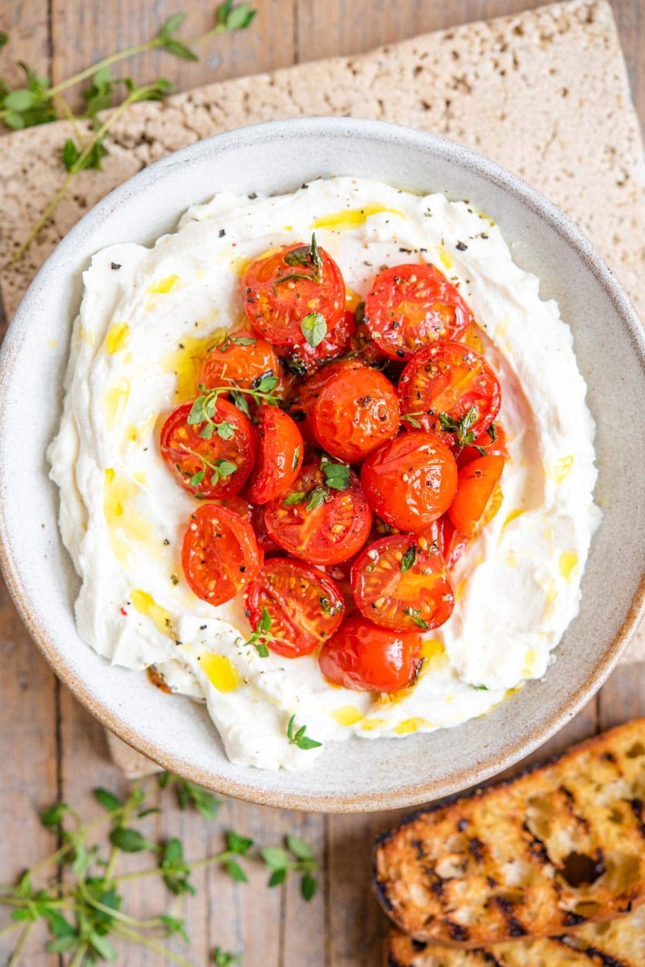 Whipped Ricotta Dip, plus Roasted Tomatoes