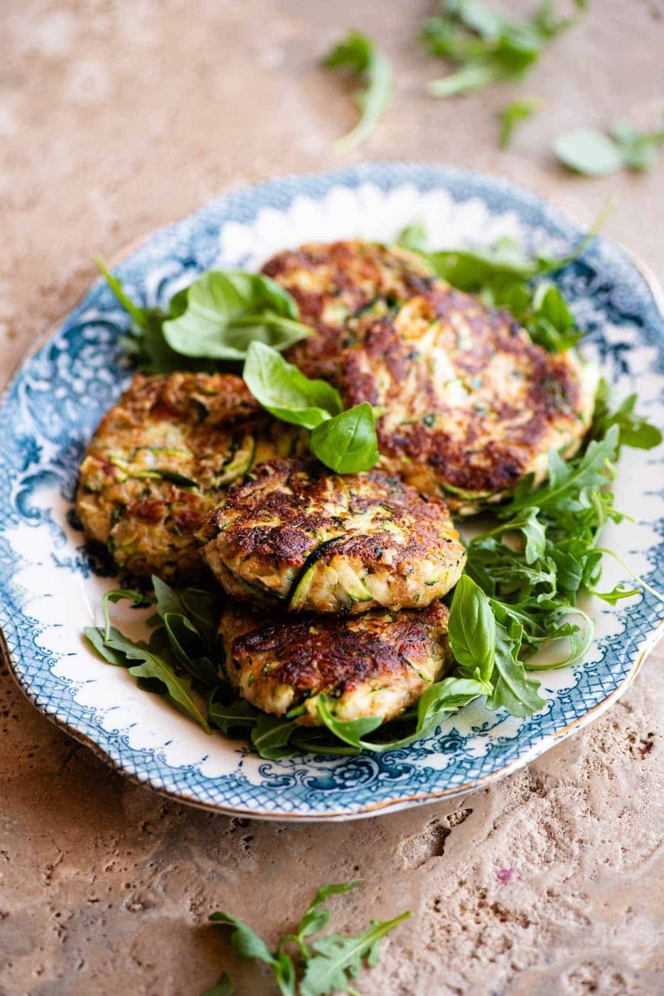 Zucchini Patties, plus Smoked Scamorza Cheese