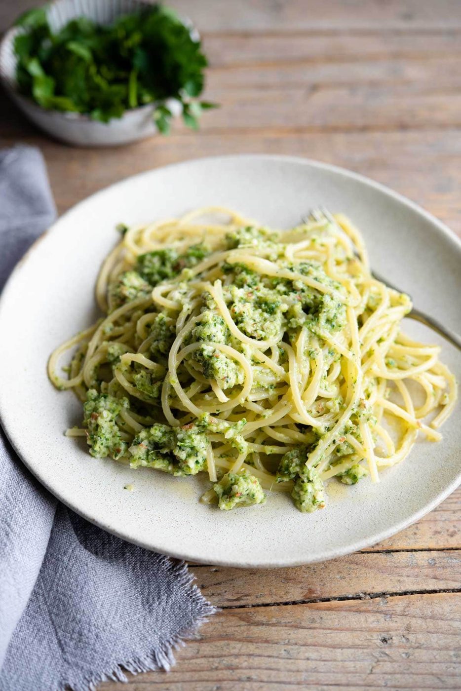 Zucchini Pesto Pasta, Fresh and Delicious