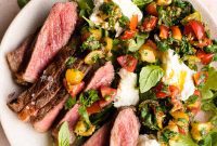 Tuscan Tagliata with Garden Caprese