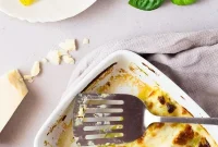 Pesto Provolone Cannelloni Bake
