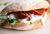 Amalfi Burrata and Anchovy Sandwich