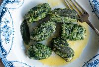 Strangolapreti: Priest Strangler Bread and Spinach Dumplings
