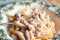 Norcia’s Creamy Truffle Sausage Pasta